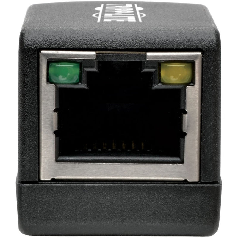 Close-up view of RJ45 port with LED status indicators on B126-1P0-MINI