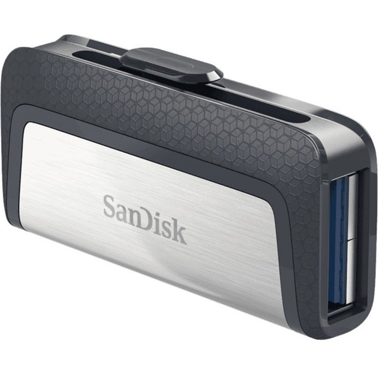 SanDisk Ultra Dual Drive showing standard USB connector side with sleek design