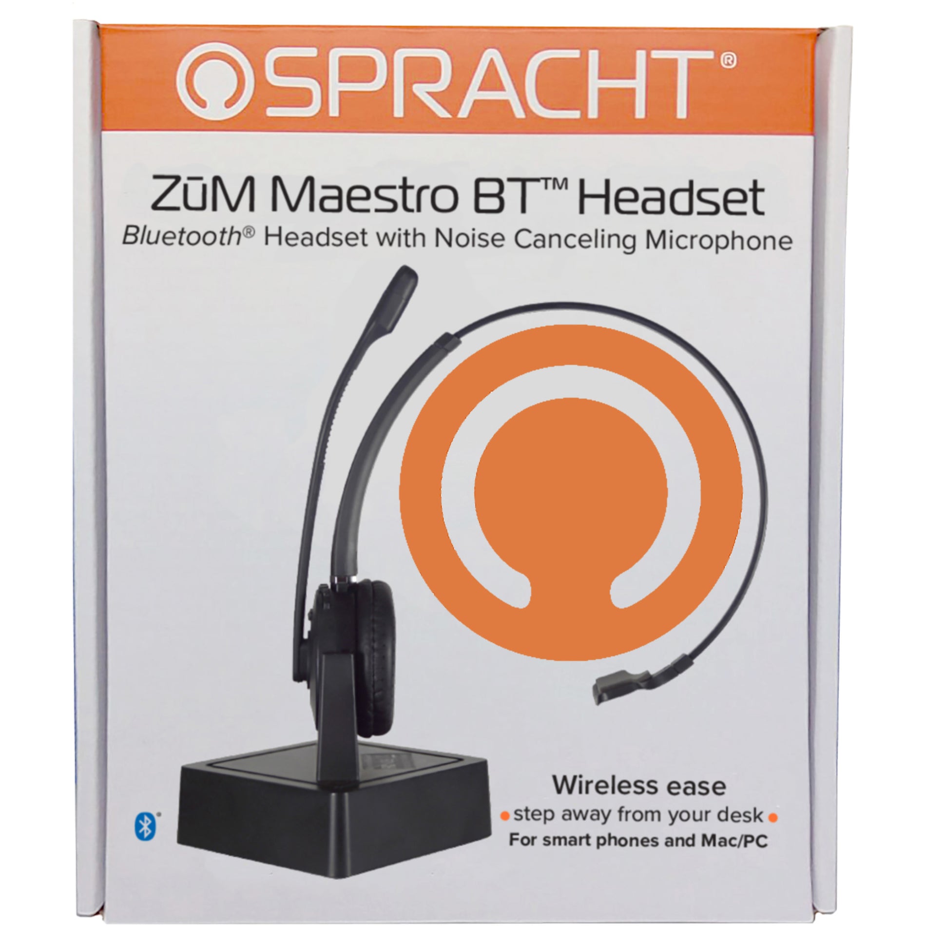 Spracht ZŪM Maestro BT Headset retail packaging showing product features and branding-alternate-image3