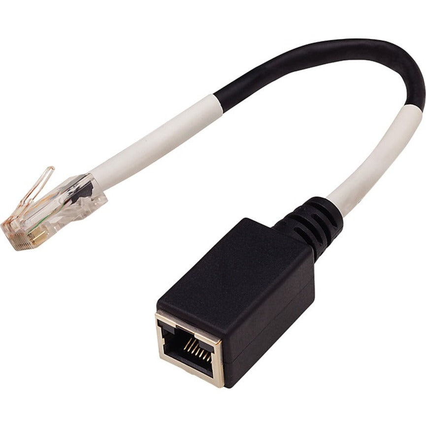 Digi ELF-TSM-CBL-16 Etherlite RJ45 8 pin Female to TS RJ45 10 pin Male 6" cable package of 16, Network Cable