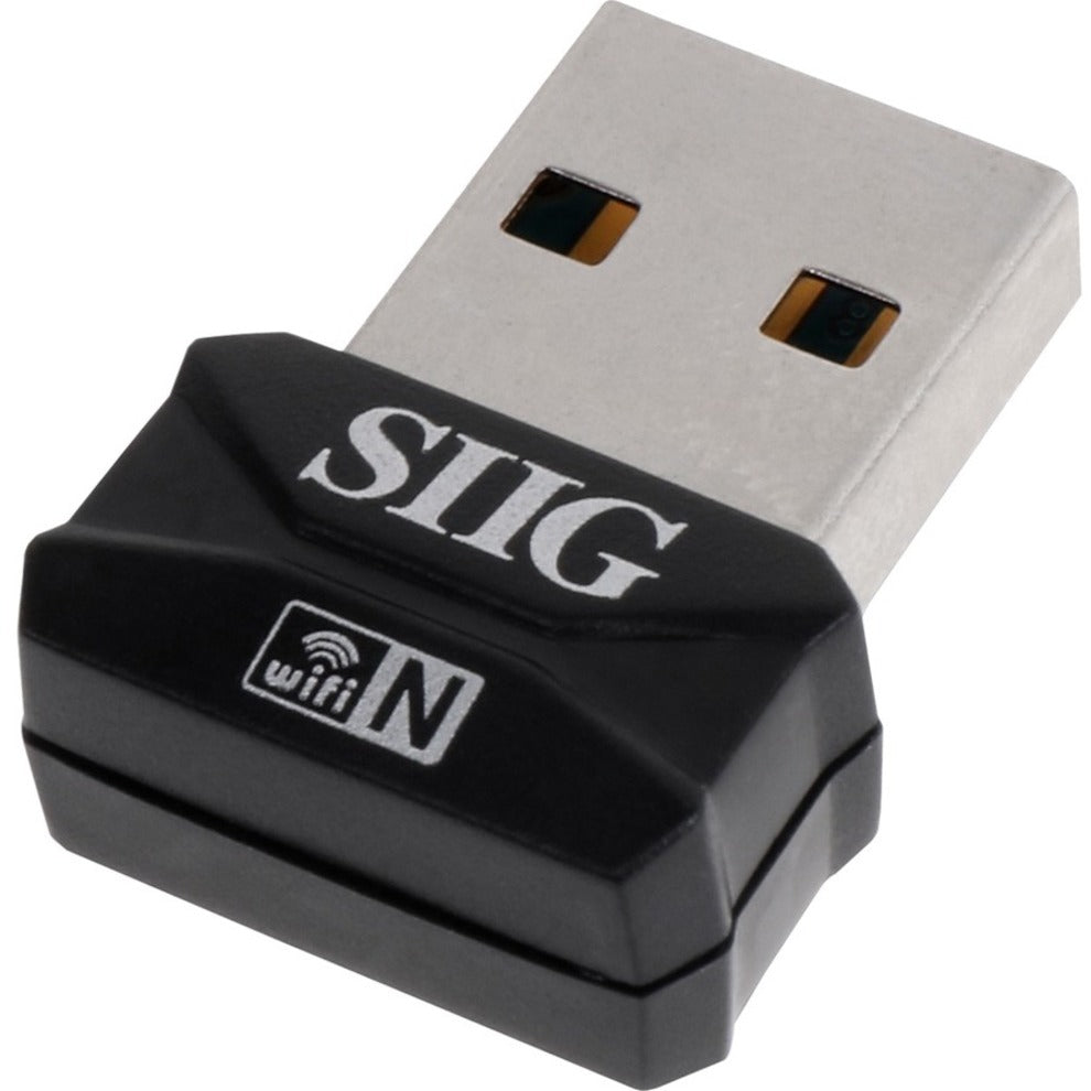 SIIG JU-WR0112-S2 Wireless-N Mini USB Wi-Fi Adapter 150 Mbit/s 2 Year Warranty