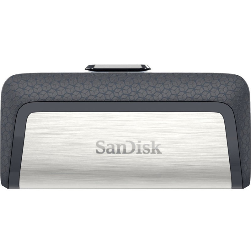 Top view of SanDisk Ultra Dual Drive USB Type-C showing textured grip pattern