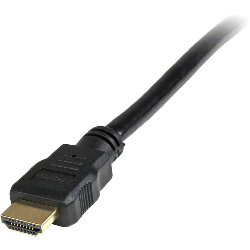 Close-up of HDMI connector showing gold-plated contacts and sturdy construction