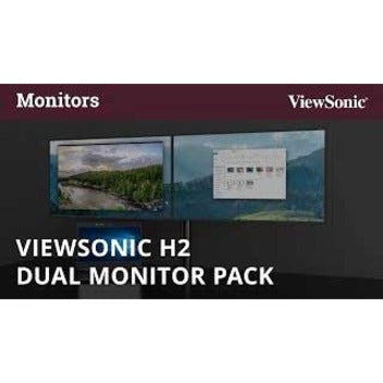 Marketing image of ViewSonic H2 dual monitor pack