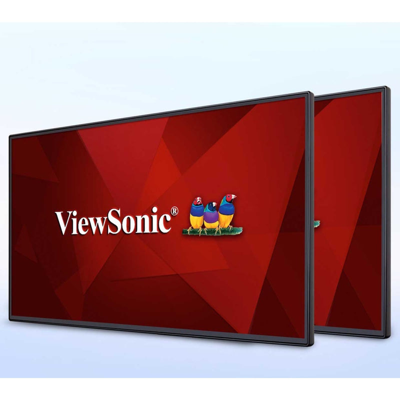 Dual ViewSonic VP2468_H2 monitors in professional setting