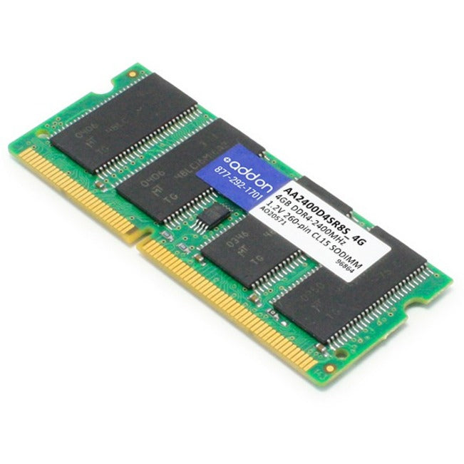 AddOn AA2400D4SR8S/4G 4GB DDR4 SDRAM Memory Module, Lifetime Warranty, 2400 MHz Speed