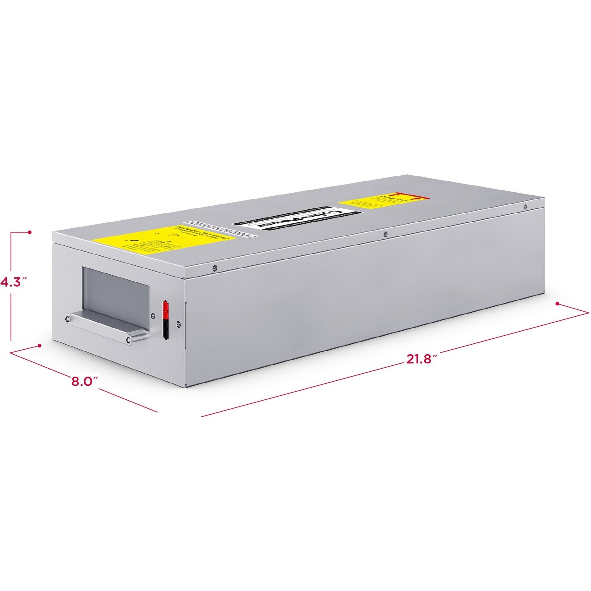 Dimensional specifications of CyberPower RB1270X10 UPS battery replacement unit-alternate-image4