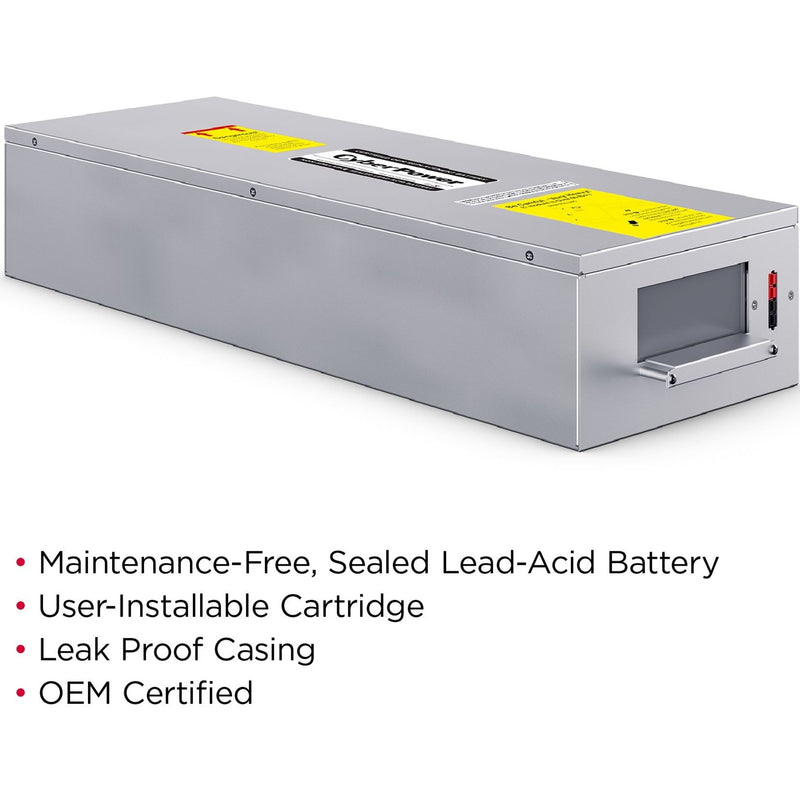 CyberPower RB1270X10 battery unit displaying key features and certifications