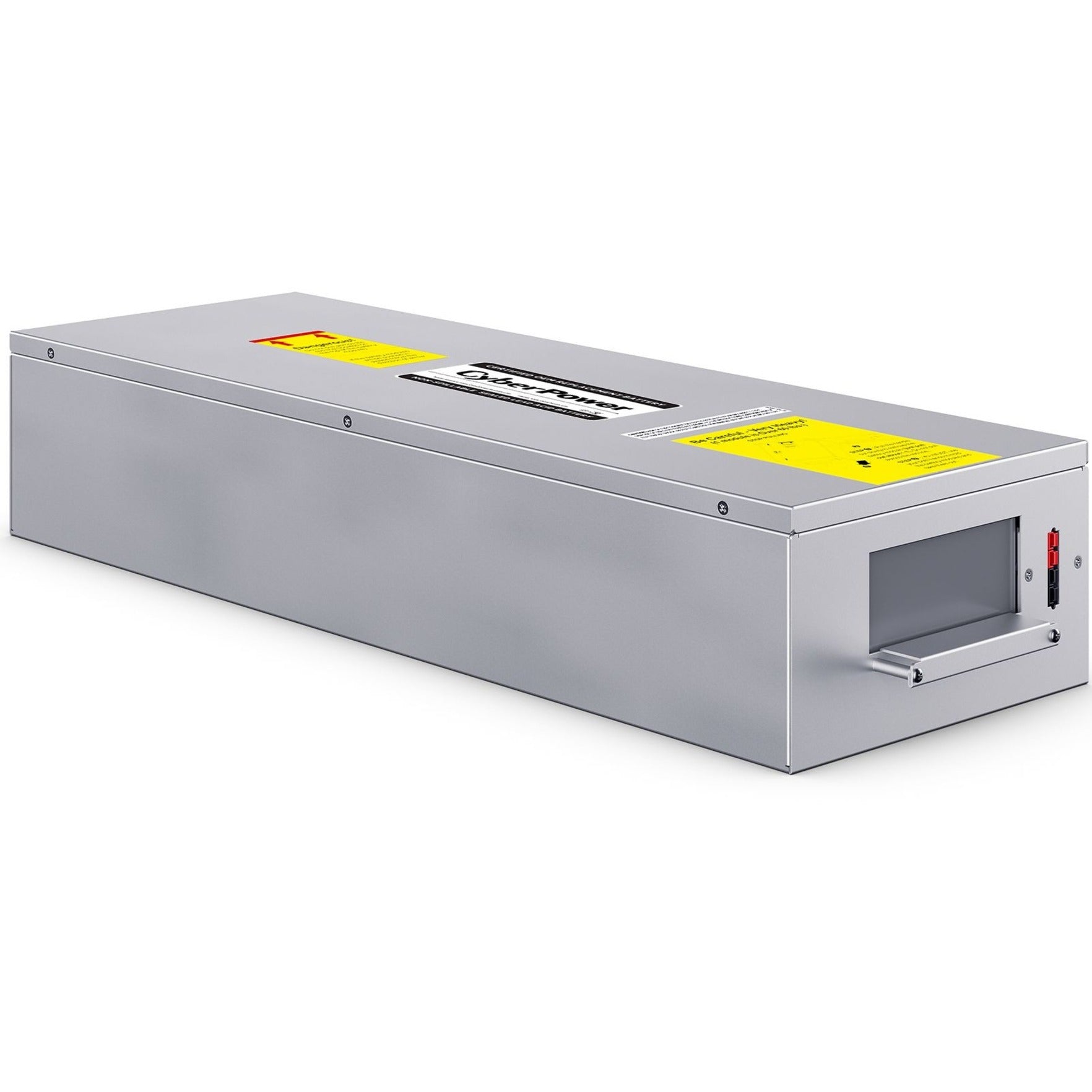 Side view of CyberPower RB1270X10 battery cartridge showing secure housing and access panel-alternate-image2