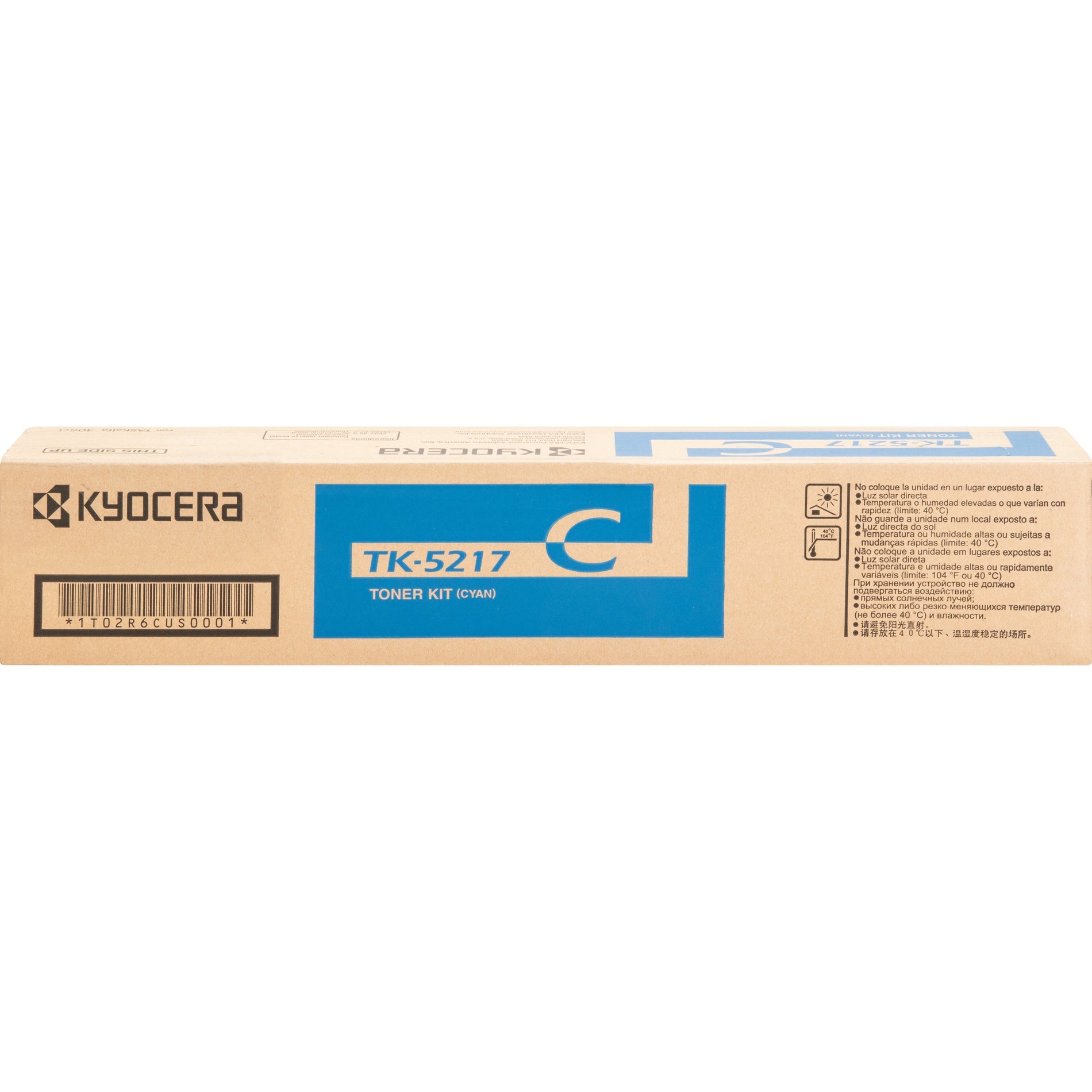 Kyocera TK5217C Ecosys 406ci Toner Cartridge, Cyan, 15,000 Page Yield