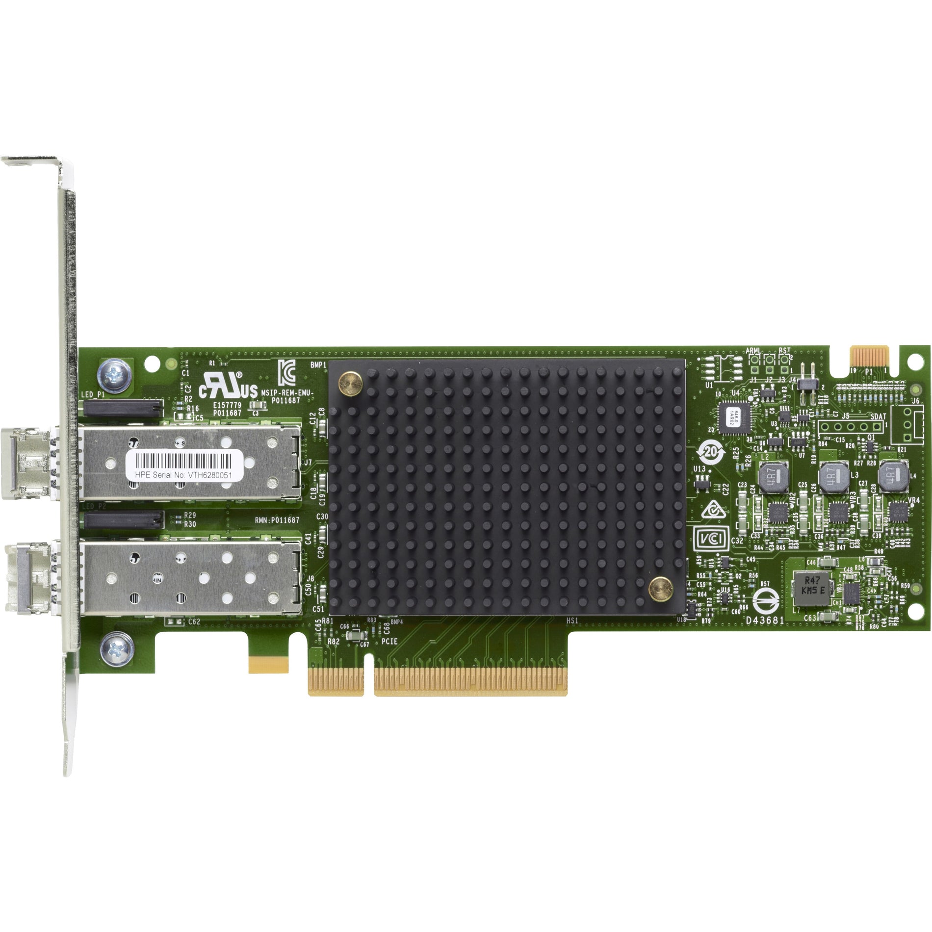 HPE Q0L14A StoreFabric SN1200E 16 Gb Dual Port Fibre Channel Host Bus Adapter Transfert de données haute vitesse pour une connectivité améliorée. Marque : HPE
