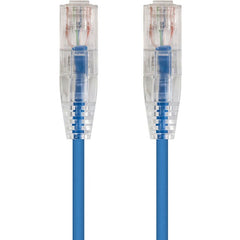 Monoprice 13538 SlimRun Cat6 28AWG UTP 以太网网络电缆，7英尺 蓝色，柔韧，防抓 品牌名称：莫波赛Monoprice