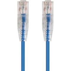 Monoprice SlimRun Cat6 28AWG UTP Ethernet Network Cable, Flexible Snagless Design, High-Density Space-Saving, RJ-45 Male/Male, Blue, 14ft - 13548 (Lifetime Warranty)