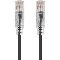 Monoprice SlimRun Cat6 28AWG UTP Ethernet Network Cable, Flexible Snagless Design, High-Density Space-Saving, RJ-45 Male/Male, Black, 20ft - 13552 (Lifetime Warranty)