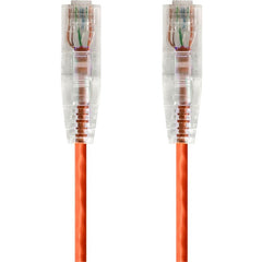 Monoprice 14819 SlimRun Cat6 10ft Orange Ethernet Netwerkkabel Flexibel en Snagless.