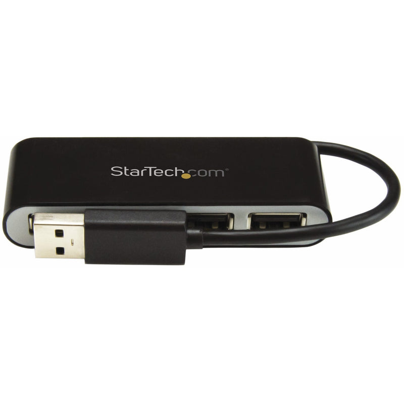 Side view of StarTech.com USB hub showing integrated cable connection