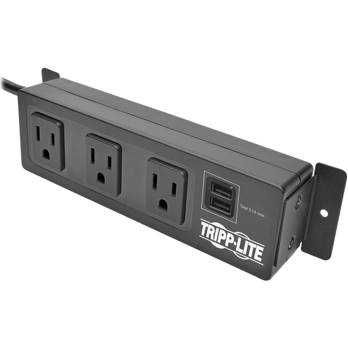 Tripp Lite TLP310USBS Protect It! Surge Suppressor/Protector, 2 USB, 3 NEMA 5-15R, 510J