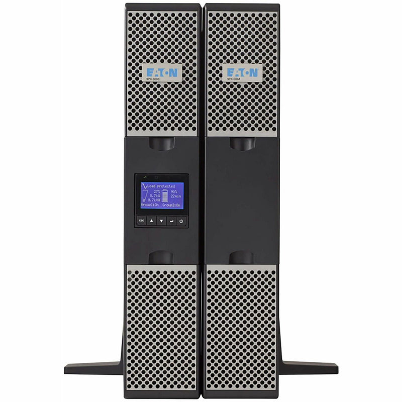 Tower configuration of Eaton 9PX700RT UPS with LCD display