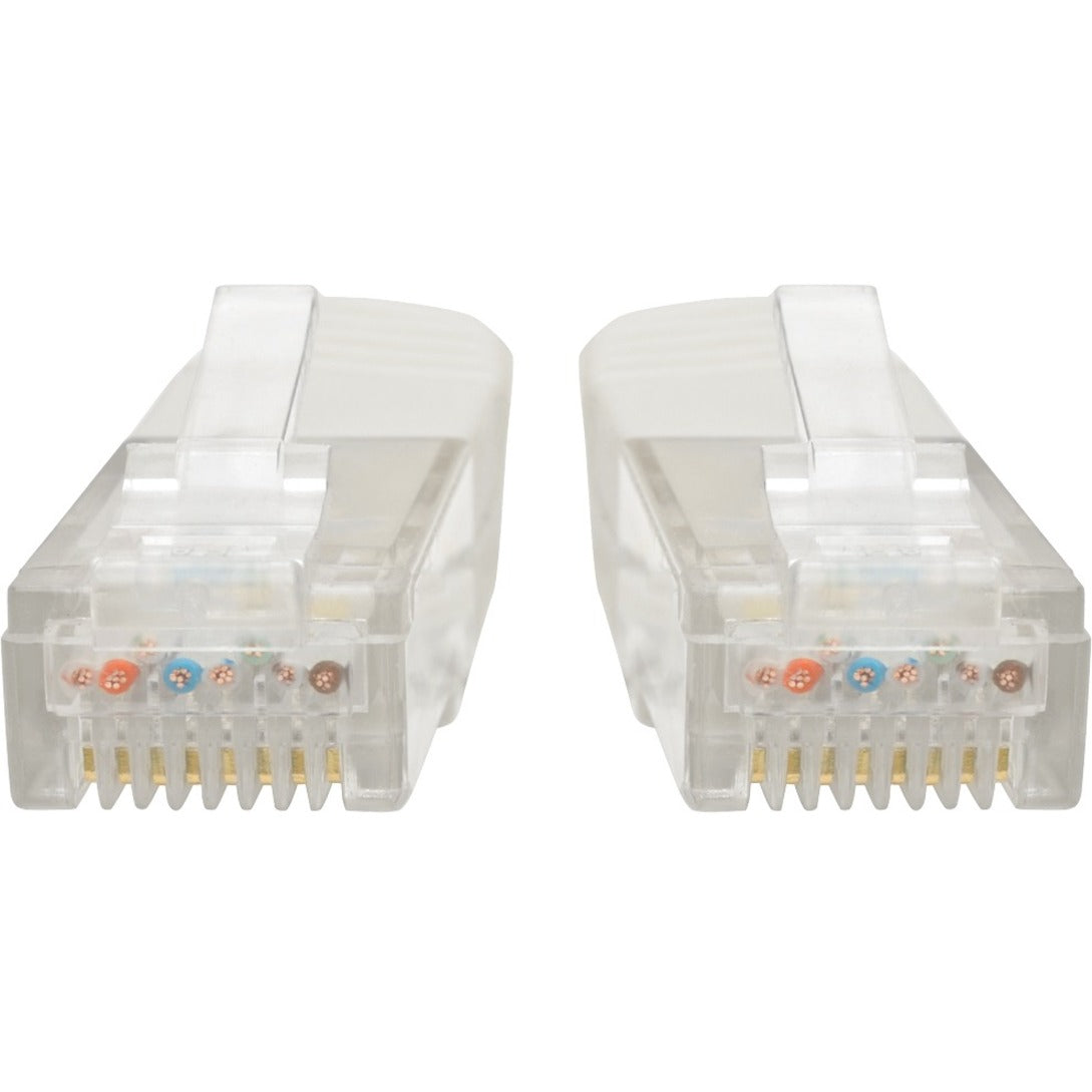Tripp Lite N200-007-WH Cat6 Gigabit Molded Patch Cable (RJ45 M/M), White, 7 ft, Strain Relief, Stranded, Molded