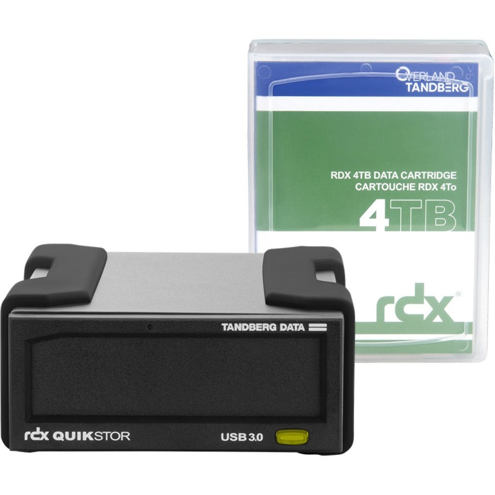 Overland-Tandberg 8866-RDX RDX QuikStor Kit de Disque Externe - 4 To USB3+ Sauvegardez Vos Données Facilement