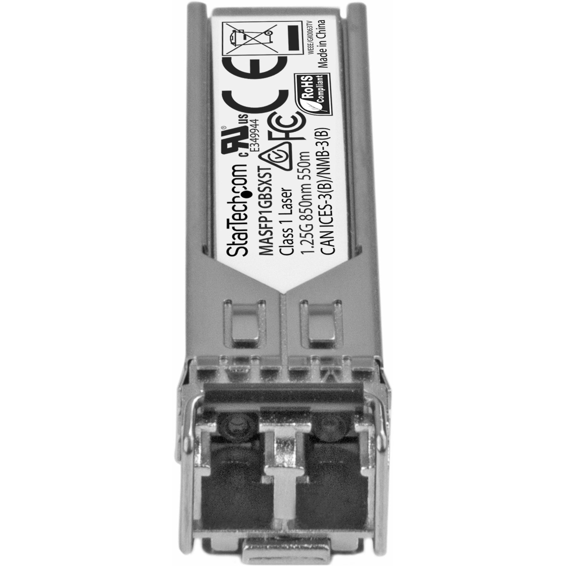 StarTech.com - 星科达科技 MASFP1GBSXST - Cisco Meraki MA-SFP-1GB-SX 兼容SFP收发器模块 - 千兆光纤 1000Base-SX，550米（1804英尺）- 850nm