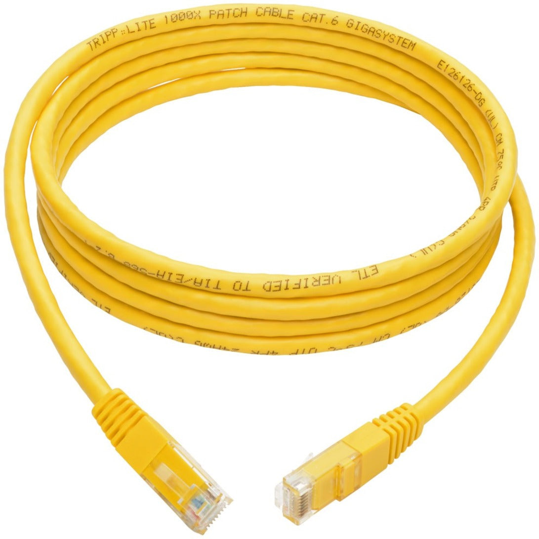 Tripp Lite N200-007-YW Cat6 Gigabit Molded Patch Cable (RJ45 M/M) Gelb 7 ft