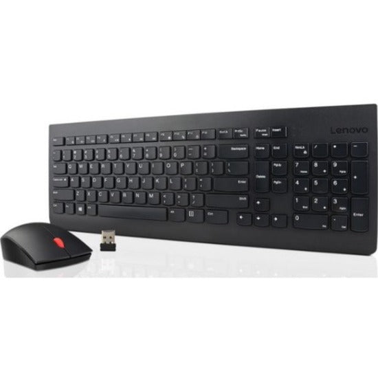 Lenovo 4X30M39471 Essential Wireless Keyboard and Mouse Combo, French Canadian 058, USB Receiver, 1 Year Warranty
