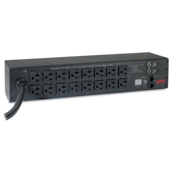 APC AP7802B Rack PDU, Metered, 2U, 30A, 120V, (16) 5-20, Cord Retention Bracket, Environmentally Friendly