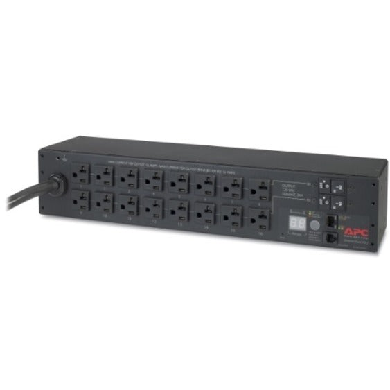 Side angle view of APC AP7802B PDU in rack mount configuration-alternate-image6