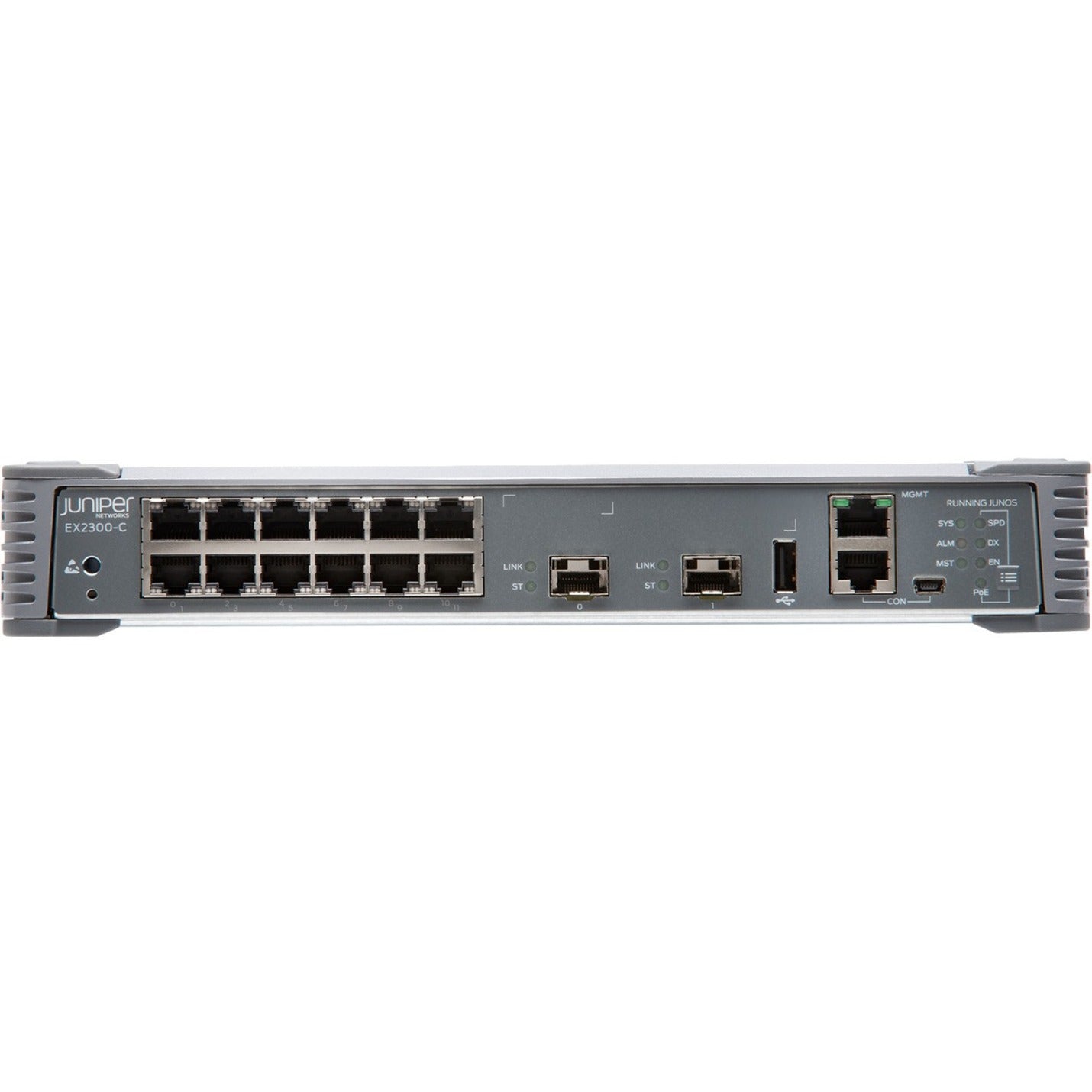 Juniper EX2300-C-12P-TAA EX2300-C Kompakter Ethernet-Switch 12 Gigabit-Ethernet-Ports 2 10-Gigabit-Ethernet-Erweiterungssteckplätze