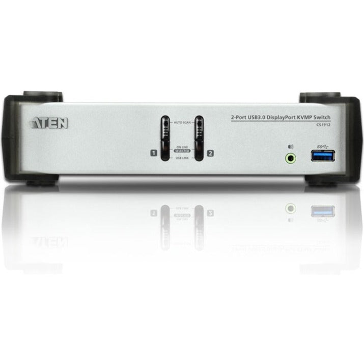 ATEN CS1912 2-Port USB 3.0 DisplayPort KVMP Switch, TAA Compliant