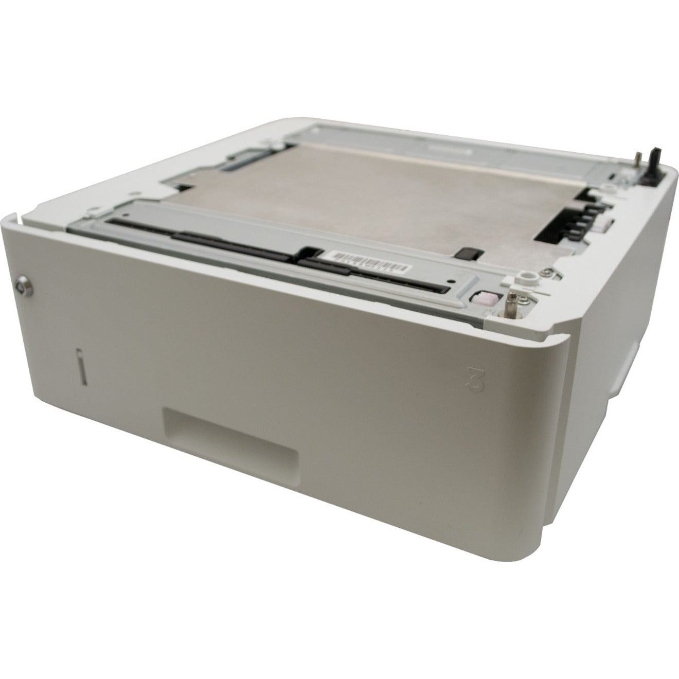 TROY 550-sheet secure locking paper tray in light gray color showing robust construction and locking mechanism for HP printers-alternate-image1