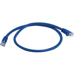 Monoprice Cat6 24AWG UTP Ethernet Network Patch Cable, Snagless Boot, Gold Plated, Pure Copper, 550MHz Bandwidth, M/M RJ-45 Connectors, Blue, 2ft - 3420 (Lifetime Warranty)