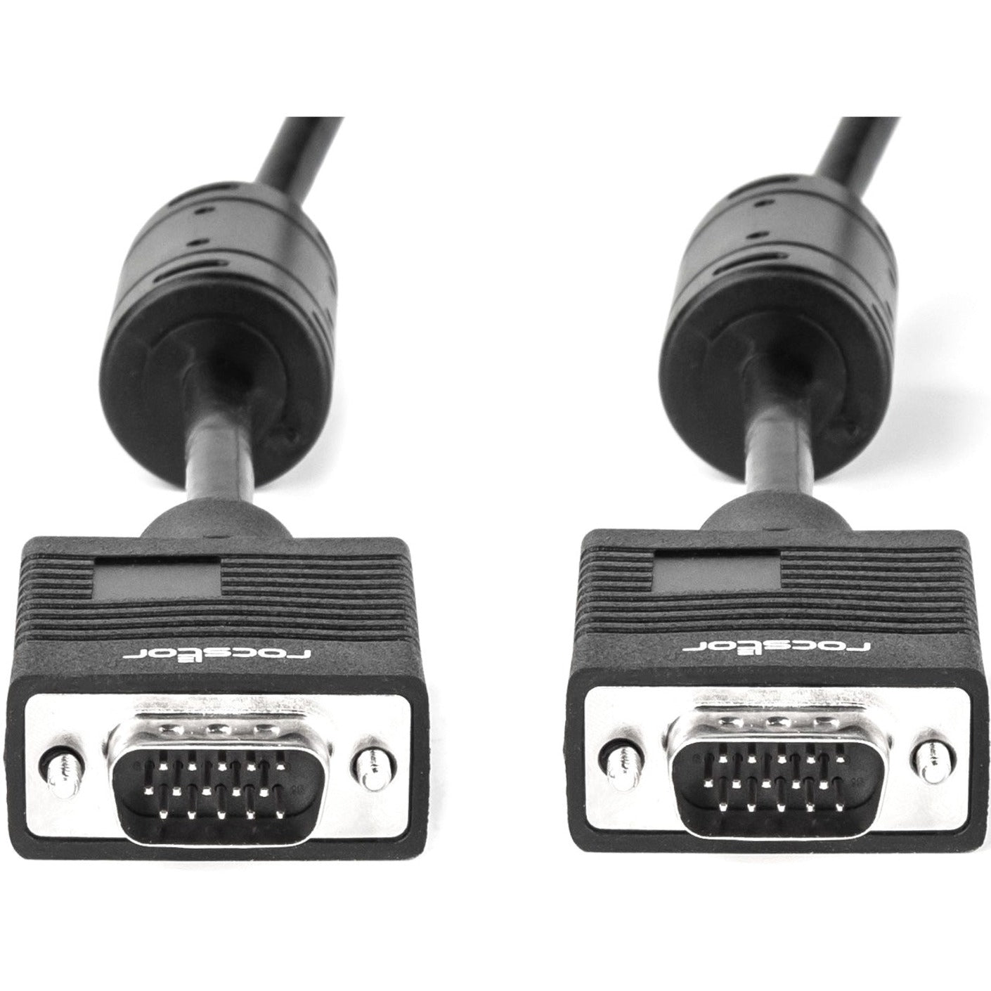 Rocstor Y10C138-B1 Premium Hochauflösendes SVGA/VGA Monitor Kabel 6 ft EMI/RF Schutz Geformt