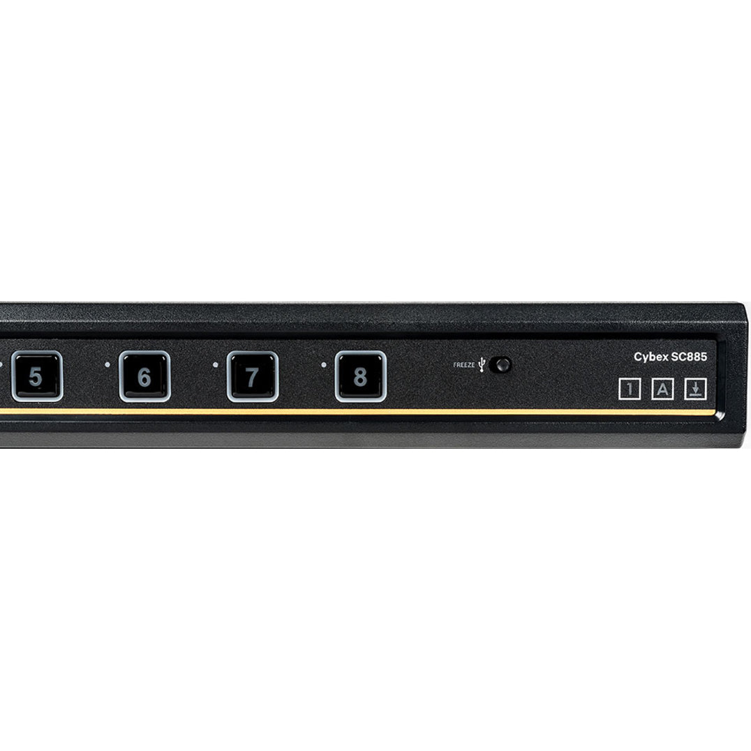 AVOCENT SC885-001 Cybex SC885 Single Head KVM Switchbox, 8 Port DVI-I USB TAA, 2560 x 1600, 3 Year Warranty
