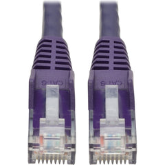 Tripp Lite N201 Cat6 Gigabit Network Cable, Snagless Molded UTP Patch Cable, Purple 2ft, M/M Connectors, Crosstalk Protection, 1Gbps Data Transfer, Gold Plated RJ45 - N201-002-PU (Lifetime Warranty)