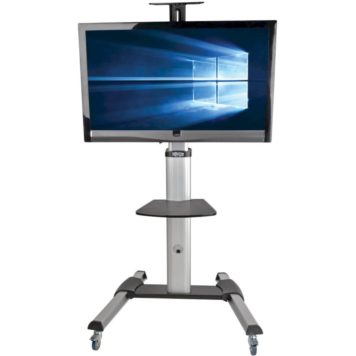 Display mounted on Tripp Lite stand showing screen integration and stability-alternate-image4