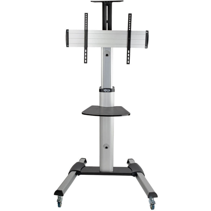 Front view of Tripp Lite mobile display stand showing compact base design