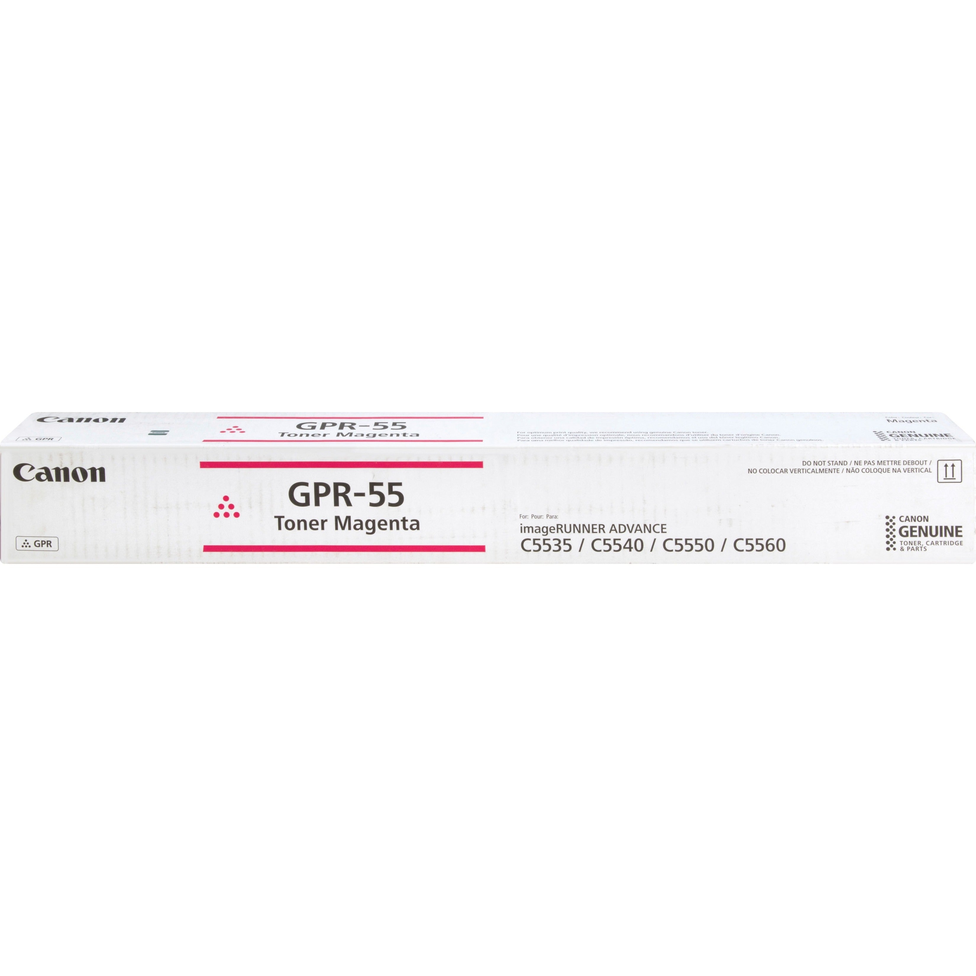 Canon GPR-55 Original Magenta Toner Cartridge, 60,000 Pages, Compatible with imageRunner Advance C5535i/C5540i/C5550i/C5560i Printers - 0483C003 (1 Year Warranty)