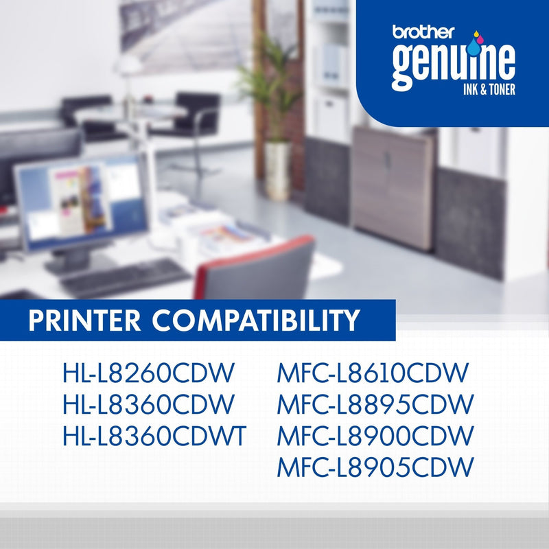 List of compatible Brother printer models with office environment background