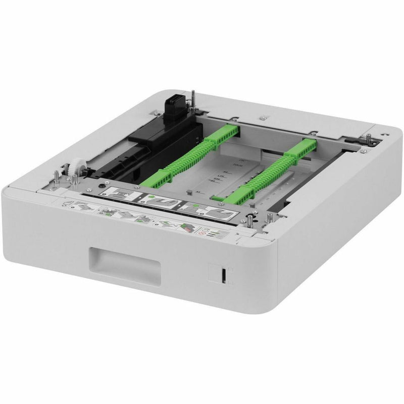 Side angle view of Brother LT-330CL showing structural design and paper handling mechanism