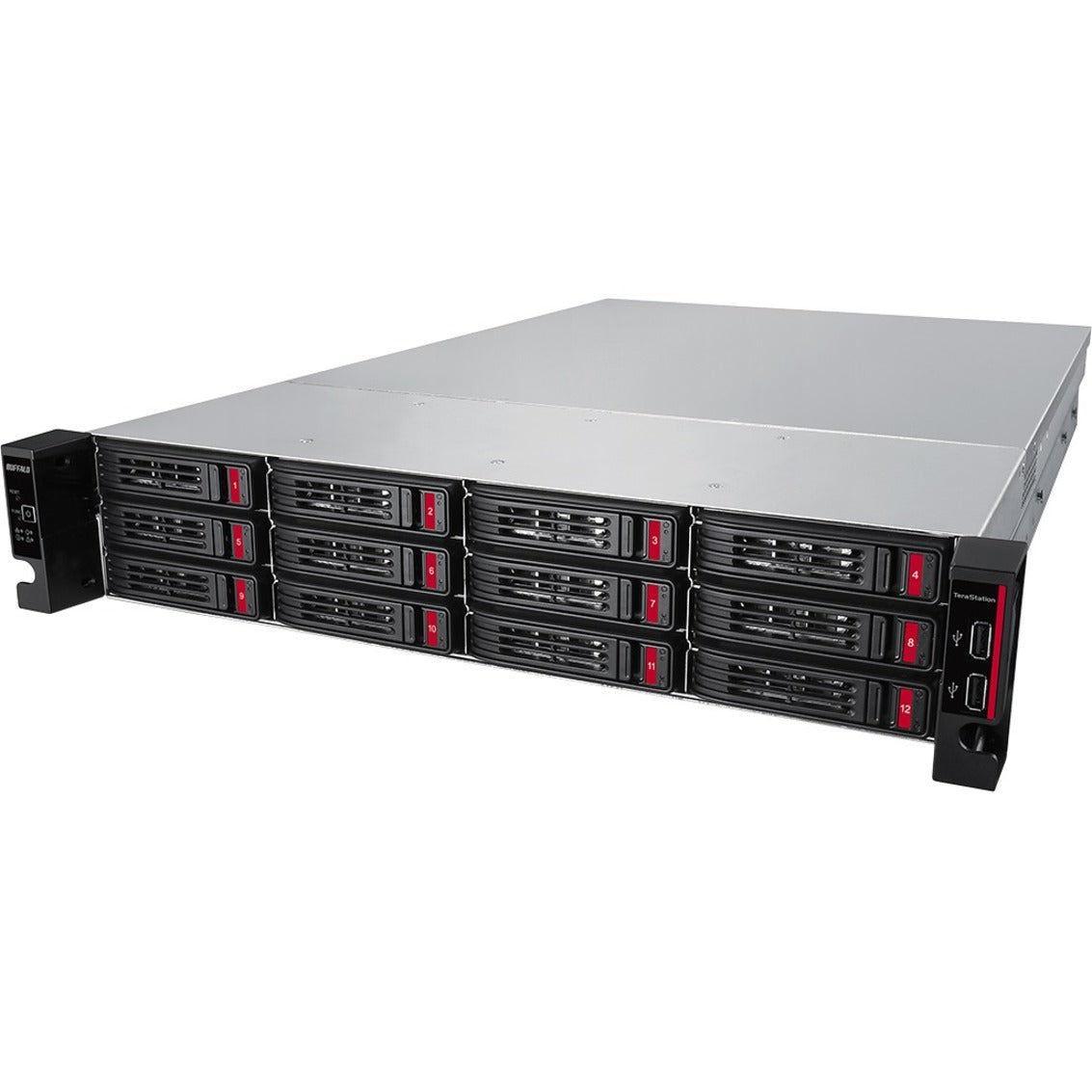 Buffalo TS51210RH1604 TeraStation 51210RH Rackmount 16 TB NAS (4TB X 4) Hard Drives Included, 10 Gigabit Ethernet, 2U Form Factor