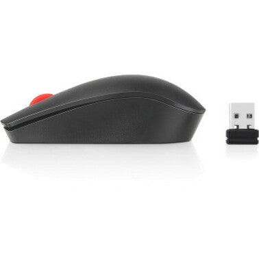 Profile view of Lenovo ThinkPad Essential Wireless Mouse showing slim design