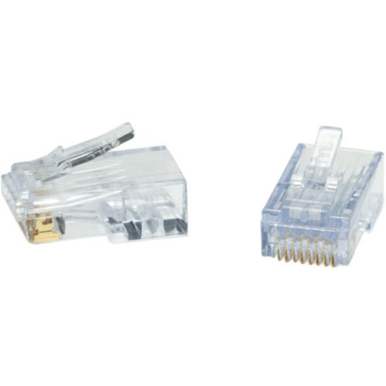 Side-by-side view of ezEX-RJ45 connectors showing contact points and internal structure