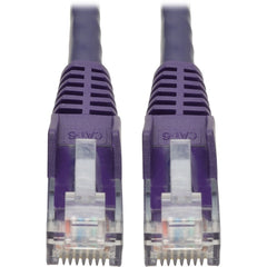 Tripp Lite N201-006-PU Cat6 Gigabit Snagless Molded Patch Cable Purple 6 ft   트립 라이트 N201-006-PU Cat6 기가비트 스내글레스 성형 패치 케이블 보라색 6 ft