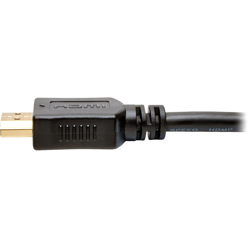 Detailed side view of HDMI connector showing construction quality