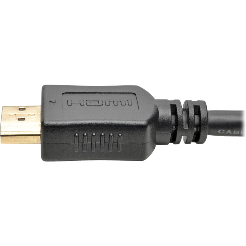 Detailed view of HDMI connector highlighting shielding features