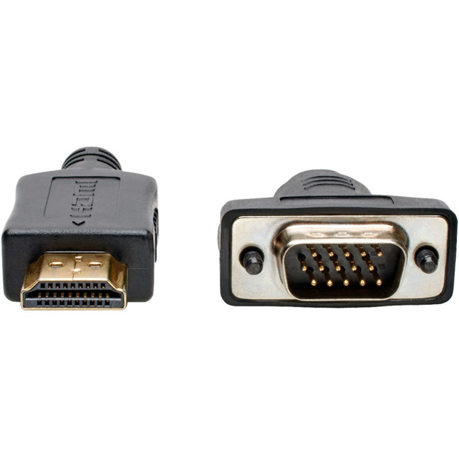 Detailed view of HDMI and VGA connector pin layouts on Tripp Lite converter cable-alternate-image2