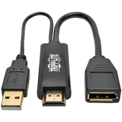 Convertidor Activo HDMI a DisplayPort Tripp Lite P130-06N-DP-V2 4K (M/F) Alimentado por USB