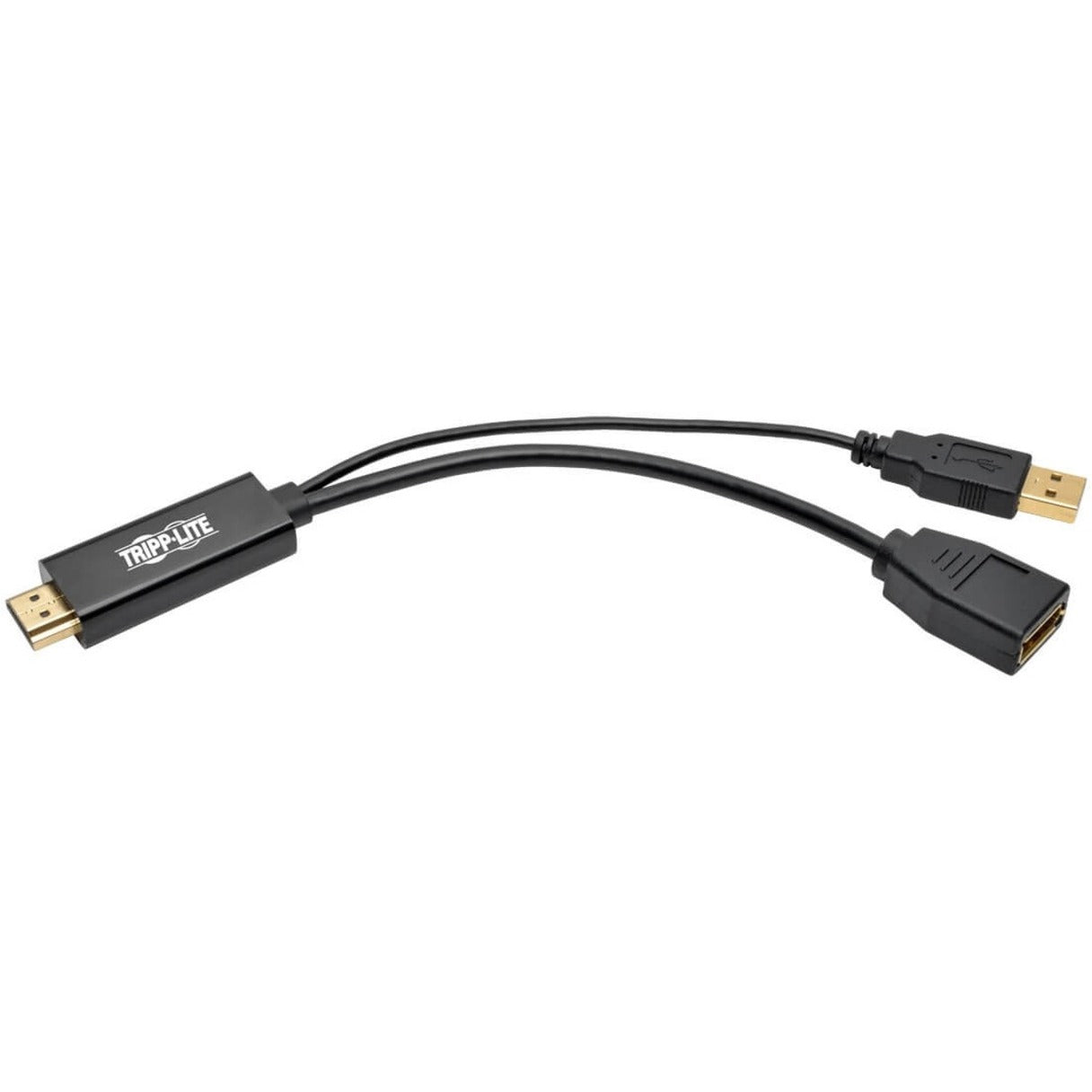 محول نشط HDMI إلى DisplayPort Tripp Lite P130-06N-DP-V2 4K (M/F)، يعمل بالطاقة من USB